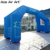 Giant free standing arch inflatable double arch athletic archway with air blower for sports events and car racing