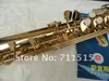 Xinghai XSS-100 Tubo Dritto Sassofono Soprano B Piatto Ottone Placcato Oro Strumenti Musicali Occidentali Bottone Perla Con Custodia