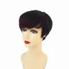 Ombre Short Bob Human Hair Wigs For Black Women Two Tone Brazilian Virgin Hair Short Machine Made Wigs