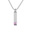 Éternité mémoire Inlay Multi - Couleur Carré Cristal Bar crémation urne Collier pendentif Titulaire Pour cendres-gravable-entonnoir Charge Kit