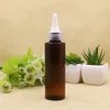 100ml 100pcs green brown empty round pointed mouth E liquid plastic container 100cc empty blue cosmetic bottles with pointed mouth270T