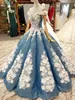 Fascinating Fabulous Dubai Wedding Gowns Sparkly Full Sequins Handmade Flowes Off Shoulder Bridal Dress Gorgeous Arabia Wedding Dresses