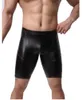Uomini sexy Plus Size Wild PVC Ecopelle Mutandine Pantaloncini Boxer Wetlook Clubwear Sospensorio Fetish Gay Wear Lingerie erotica5082798