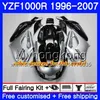 몸 전체 광택 빨강 YAMAHA YZF1000R 용 Thunderace 02 03 04 05 06 07 238HM.25 YZF 1000R YZF-1000R 2002 2003 2004 2005 2006 2007 페어링 키트