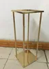 Dekorativa bröllopskolumner Pillars Metal Gold Wedding Flower Stands Bouquet Decorations Centerpiece Vase 000583835303