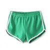 Kvinnor yoga shorts byxor sexiga kvinnor fitness sport shorts elastisk midja springande gym yoga andas bomull kort byxa