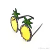 New Arrival Plastic Spectacles Creative Hawaii Pineapple Shape Funny Glasses For Beach Take Photo Props Yellow Orange 7 8sf BB