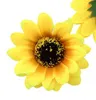 7cmシルクヒマワリの花の頭Diy人工花の頭結婚花輪の髪のアクセサリー偽の花飾り50pcsロット7859026