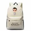 Mochila de lona de dibujos animados Cristiano Ronaldo para niño y niña, mochilas de fútbol, mochilas escolares para adolescentes, Mochila informal, Mochila Escolar