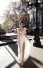 Garli Karten Sexy Lace 라인 웨딩 드레스 오픈 뒷면 스파게티 스트랩 Applique Sweep Train Wedding Dress Bridal Gowns
