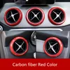 ABS Carbon Fiber Style Air Conditioning Outlet Circle Trim For Mercedes Benz A W17613-18GLA X15613-15CLA C11713-18 class283S