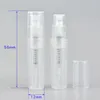 2ml Mini Sample Portable Plastic Perfume Bottle Transparent Color Spray Refillable Bottle Clear Empty Vials LX3782