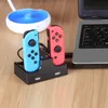 iPlay 4充電ドック駅LED充電器クレードル用充電器クレイドル4ジョイ=コンロンシャルNINTENDスイッチNS充電スタンド20PCS / LOT