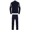 2018 Mens Set Winter Two Piece Casual Print Dragon Tracksuit Male Sweatshirts And Pants Suit Clothing Fleece Plus 4X 6Q2322