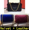 Marmont Shoulder Bags 443497 Velvet Leather Autumn Winter Style luxury Handbags high quality Original Silk Lining Handbag 446744