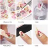 30 Stück 3D Gold Silber Nagel Wasser Aufkleber Feder Blume Spinne Design Aufkleber für Nägel Dekoration Nail Art Maniküre3493644