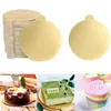 100 pezzi / set tondi per torta mousse rotondi carta oro cupcake dessert display vassoio matrimonio torta di compleanno pasticceria strumenti decorativi Kit3251