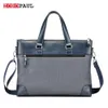 2017 NEW Men's PU leather Briefcase Fashion briefase for Man Quality Designer Bag for A4 Documents Male Tote Set Bag