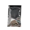 12*20cm Heat Sealable Clear Mylar Plastic Zipper Bag Package Retail Reclosable Silver Aluminum Food Grade Packing Zipper Zip Lock Bags