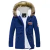 Faux bont kraag katoen parkas jas mannen vrouwen fleece dikke warme leger jas jassen parka plus size 4XL 2018 winter