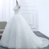 Spets tyllboll klänningar bröllopsklänningar snör