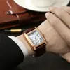 Nouveau 2019 genève mode affaires Simple hommes bracelet en cuir Double montre haute qualité hommes Quartz mode hommes Wa258t