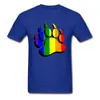 2018 Dernier T-Shirt Nouveauté Gay Pride Ours Griffe Arc-En-Drapeau Impression 3D T-shirt D'été Homme Chemise Français Grande Taille 3XL Full Cotton1