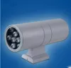 Yukarı Aşağı Çift Kafa Dış Aydınlatma Duvar Lambaları Silindir LED Aplikleri IP65 Su Geçirmez Porch Işıkları Bahçe Villaları Teras AC85-265V