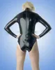 Catsuit اللاتكس المرأة مثير المايوه الوردي مثير المطاط Unitarad عودة البريدي مخصص