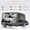3 Obiektyw 1080p HD 170 Kąt Trójnikowy Samochód DVR Dash Cam G-Sensor Recorder i Kamera wsteczne Three Way Camera Night Vision Cam