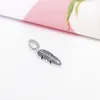 Charms DIY Ny samling Partihandel Autentisk 925 Sterling Silver Spiritual Feather Pendant Pandora Charm Passar för armband 397216