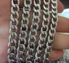 In bulk 3 meter lot roestvrij staal enorm 8.7mm brede zilveren heren stoeplink ketting sieraden bevindingen Markign DIY