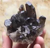 300 g belle grappe de cristal noir Spécimen amas de quartz de pierres précieuses noires naturelles Reki de guérison pour la décoration