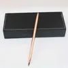 Stylo à bille en métal encre noire stylo à bille mince hôtel banque stylo pour affaires écriture bureau fournitures scolaires WJ020