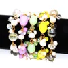 The latest modern and simple freshwater pearl crystal bracelet natural irregular pearl and crystal bead combination bracelet