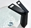 Łazienka montowana basen kran łazienkowy mosiężna matowa czarna kolor czarny czarny pojedynczy uchwyt gorący mikser z zimną wodą kran kran BL777