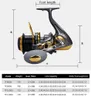 Морская рыбацкая катушка Юмоши 12BB 1RB Surfcasting Fishing Reel Длительное колесо для соленой воды 8000 11000 серии серии Drag Fish Resel2828201760