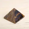 Drop shipping Natural Tiger eye quartz crystal pyramid gemstone pyramid polished quartz crystals pyramid healing for home decoration