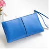 2018 Fashion Women Womenets Wristlet Handbag Solid Pu Leather Long Long Bag Black Change Clutch Lady Cash Phone Pres