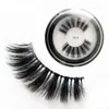 3D Mink Soft False Eyelashes 20MM 10 Styles Round Case 1 Pair Long Thick Cross Natural Makeup Faux Eye Lashes Extension YG