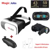 MagicJobs VR BOX 20 Gafas Google Cardboard Virtual Reality 3D VR Glasses For iPhone xiaomi 35 60 inch SmartphoneBluetooth G6189979