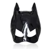 Bondage Enamel Cat WomanEar Shinning Ear Half Head Hood Mask Party Roleplay UA632