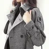 Femmes Automne Long Trench-Coat Femme Veste Coupe-Vent