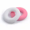 Silicone Donut Pendant 43mm Round Circle Silicone Teether Circle Ring Teething Beads for Making Silicone Necklace Pendant Jewelry Food Grade