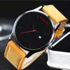 Relogio Masculino 2022 Fashion Big Dial Minimalism Wristwatch Men Watch Leather Business Quartz Men's Watch Calendar Male Clock