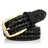 Ceinture tressée homme mode hommes ceintures en cuir véritable bonne vache deuxième couche sangles de peau hommes pour jean ceinture mâle