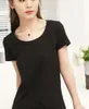 Женская мода с коротким рукавом тройник топы хлопок футболки для лета простой дизайн 6 цветов для выбора