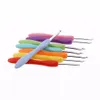 8/22pcs Multi Coloured Aluminum Crochet Hooks Knitting Needles Set Weave Craft Kits Embroidery Needlework Sewing Tools