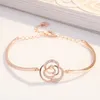 Fashion Charm Bracelets Flower Women Luxury Chain Hand Gold Diamonds Designer Female SWA Jewelry Necklaces High Quality