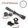 Nuevo punto de mira retícula Mil-Dot 3-9x40 Airsoft Optics Riflescope Rifle Scope Sight